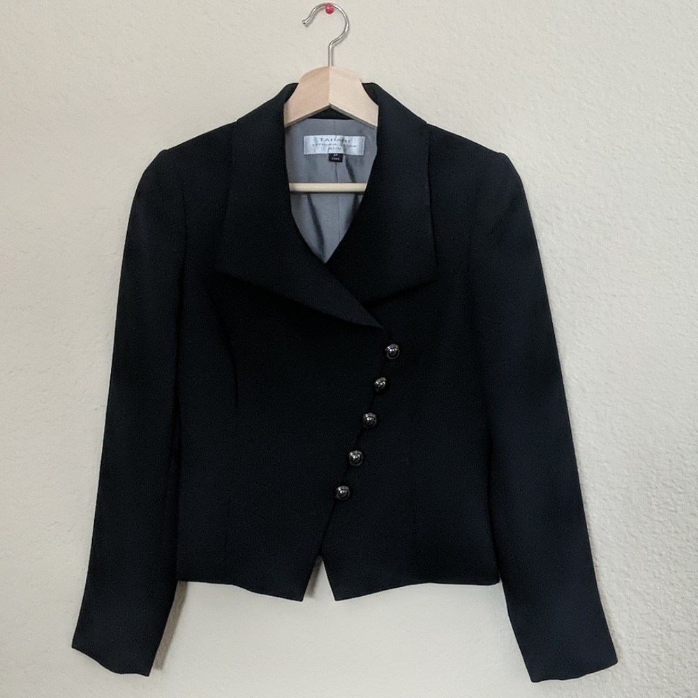 Tahari ASL Black Blazer